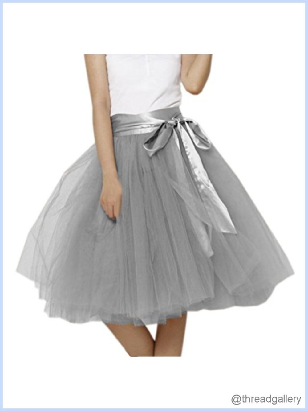 Women's Tulle Tutu Skirt Adjustable Waist Sash Night Out Party